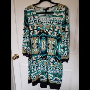 I.N.C arabesque pattern dress